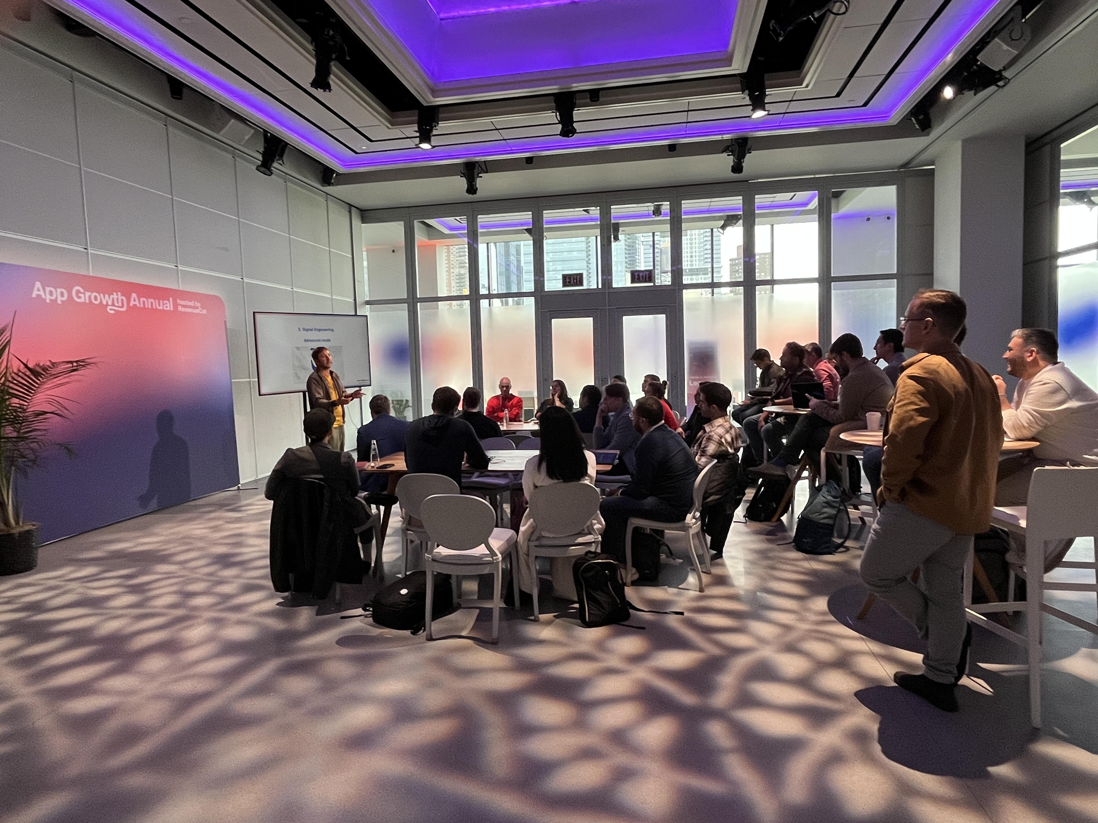 App Growth Annual workshop at The Glasshouse